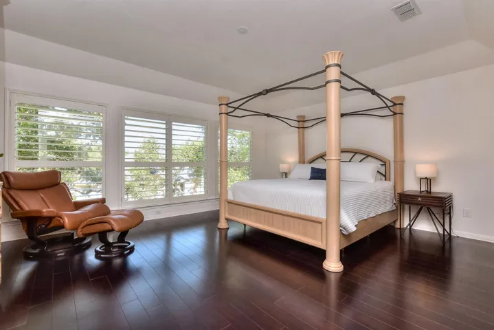Relax.  This is your room.  This is your sanctuary.  Beautiful wood floors, high ceilings, Plantation shutters....and so much more...