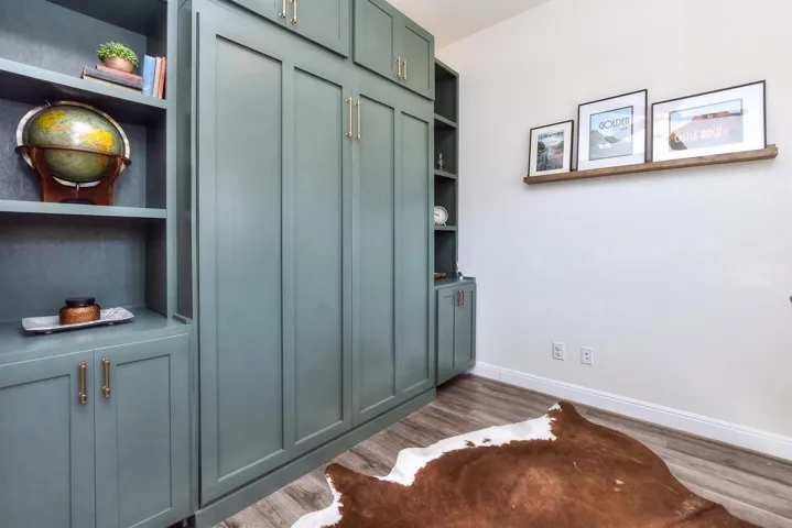 You will love the functionality of this 4th room;  Built in Murphy Bed... ready for guests