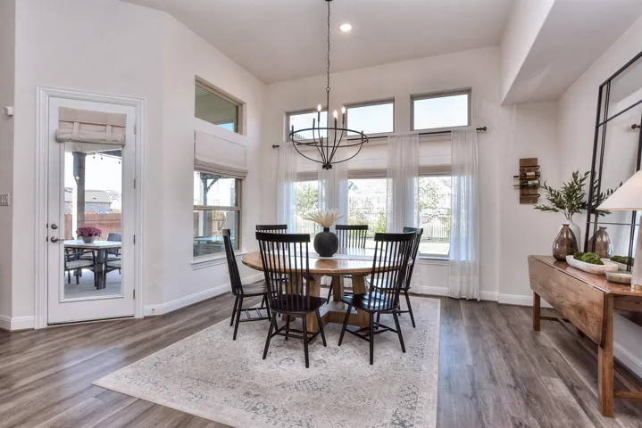 Expansive dining area