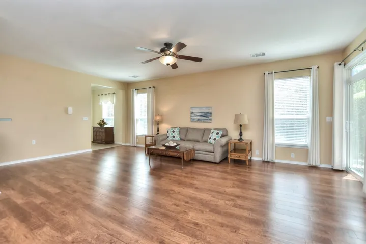 From the rear of the family room, this is your view back to the foyer...
