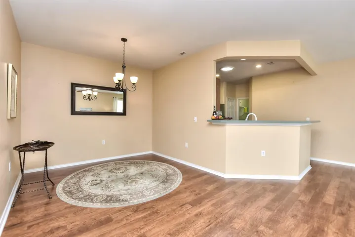 The dining area or breakfast area is just outside the kitchen....