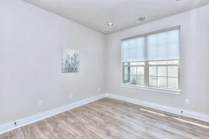 First bedroom to the right of the front door....