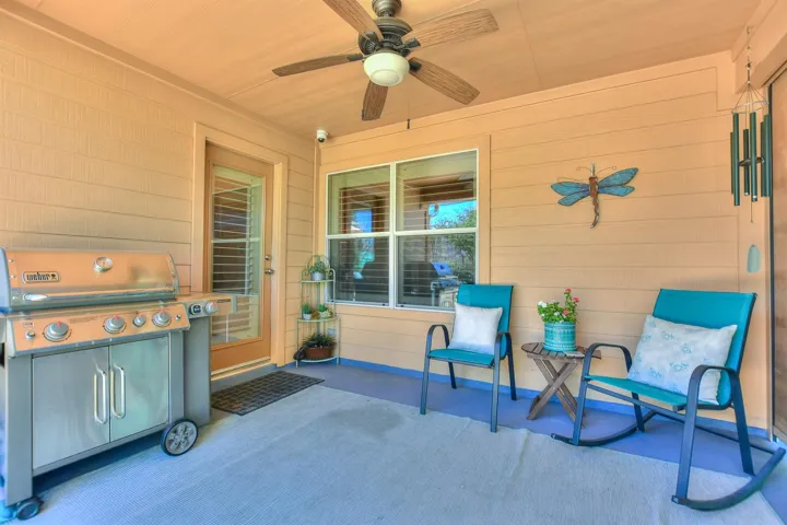 Covered back patio