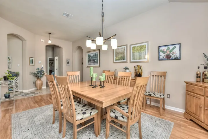 Lovely open floor plan with a flexible formal dining area