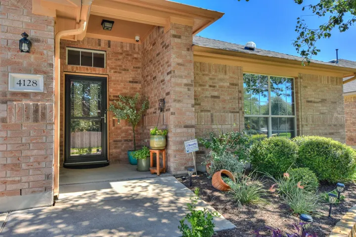 Welcoming exterior front porch entry