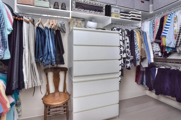 Primary suite closet...so easy to organize...