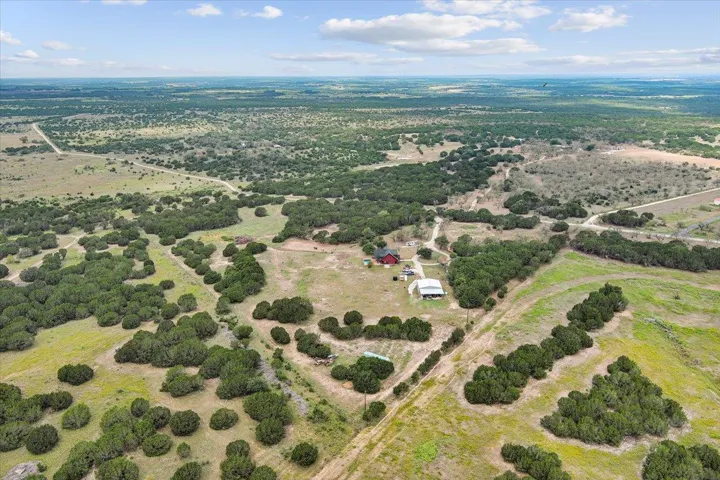 Aerial view with a rural view