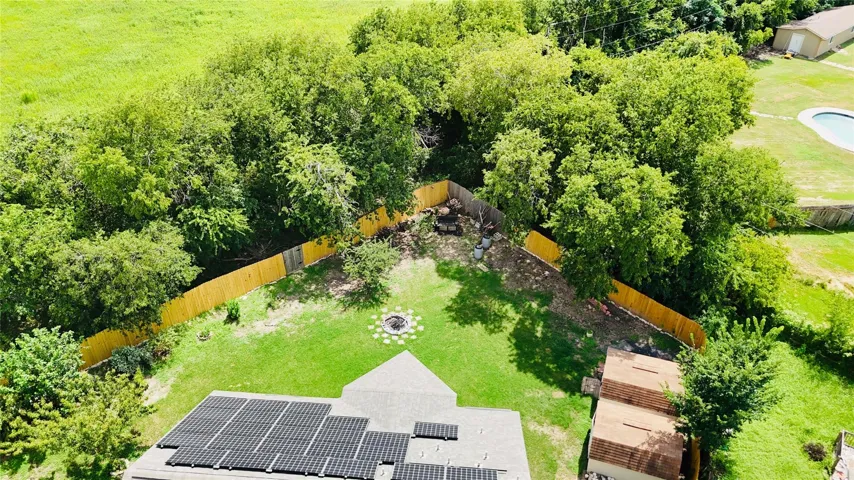 The perimeter fence is actually inside the property lines...most of the tree lines are on your property! 