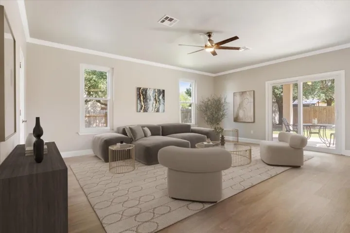 Virtually stage -Living area