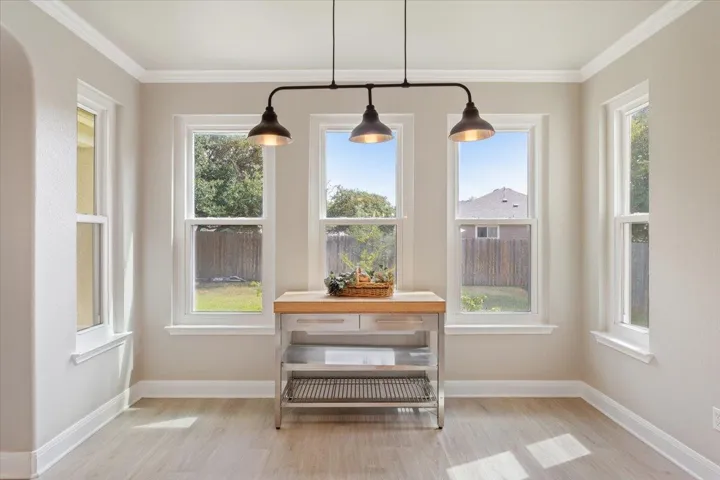 Breakfast area with lots of window and natural light