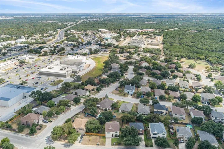 Aerial view of property's location