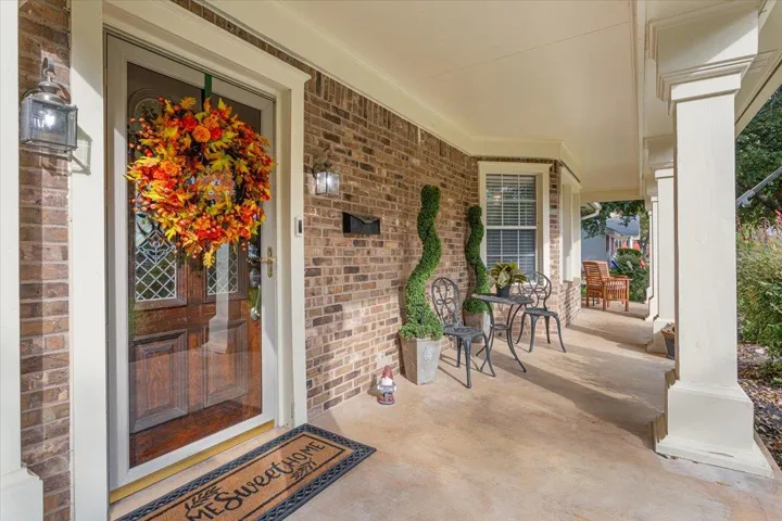 The front porch is just perfect for sipping your coffee and reading the morning paper....but there are also other cozy areas for that as well...