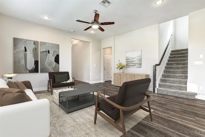 Virtually StagedSpacious Family Room ideal for large family entertaining