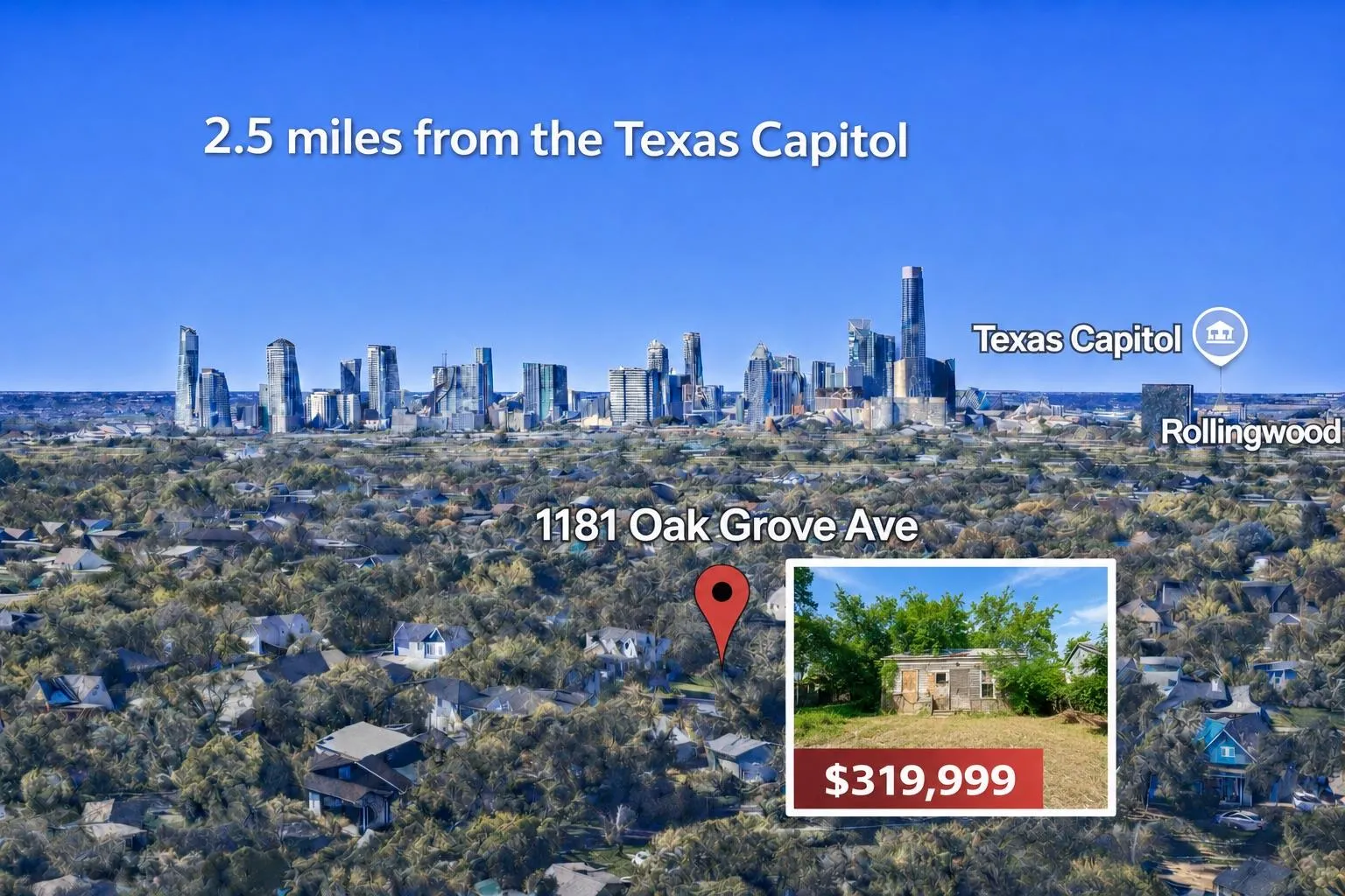 Photo of 1181 OAKGROVE AVE, Austin, TX, 78702