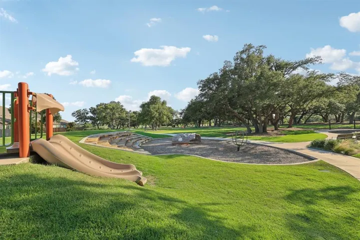 View of home's community with a lawn and playground community