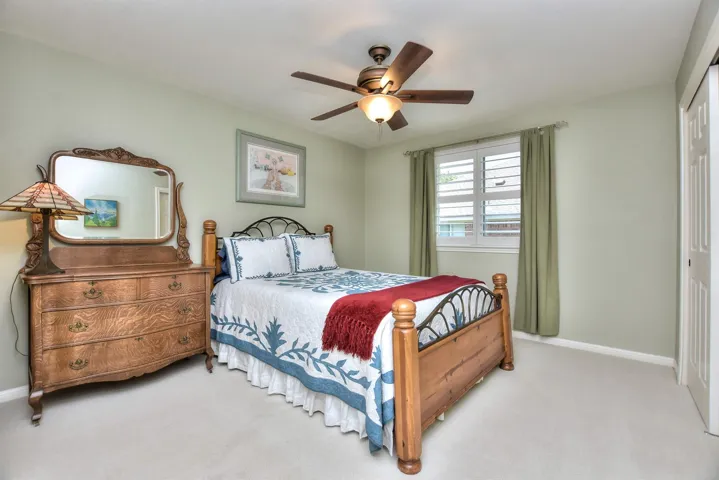 This is the third bedroom off of the hall just to the right of the main entry to the home.  Both bedrooms have double door closets.