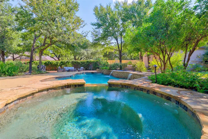 Hot tub and swimming pool