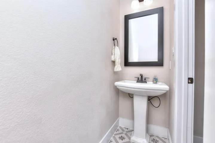 Bathroom with baseboards