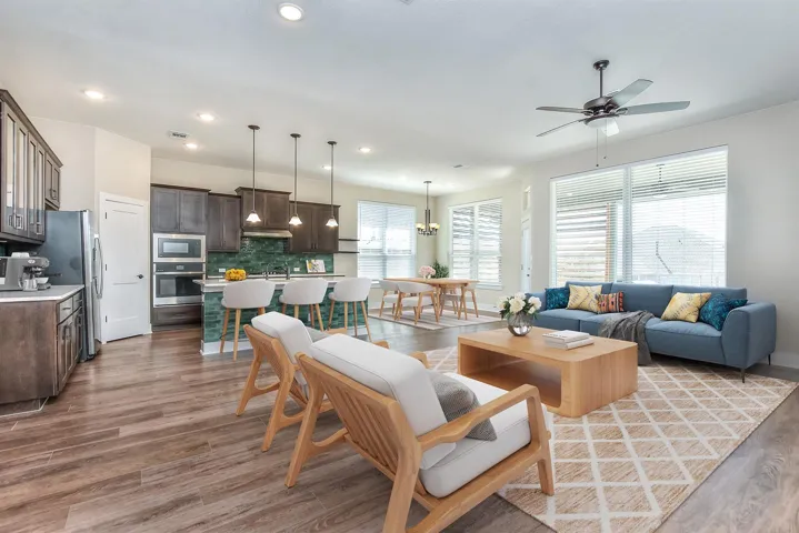 VIRTUALLY STAGED -Living room