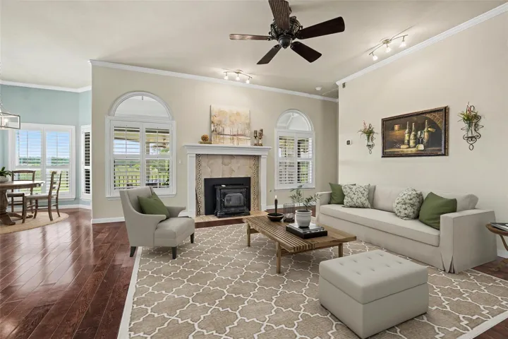 Virtually Staged Living Room