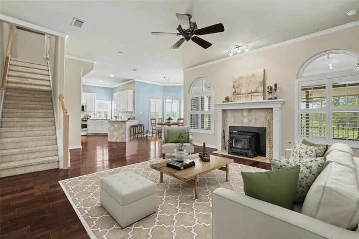 Virtually Staged Living Room