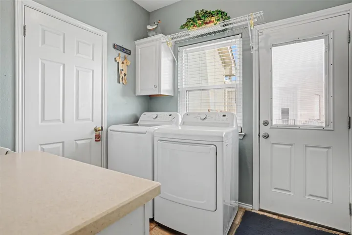 Spacious laundry room