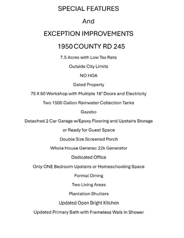 Exceptional Improvements