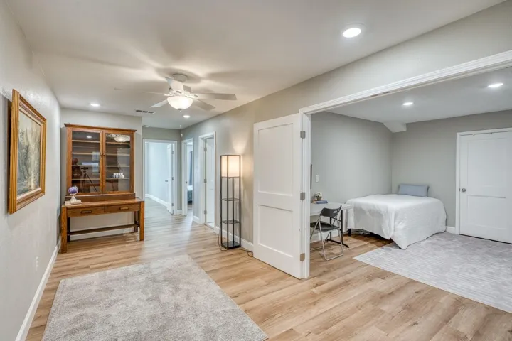 Loft Area with photo includes the study or office;  the study is currently setup as a bedroom but it does not have a window;  does have double doors at the entry