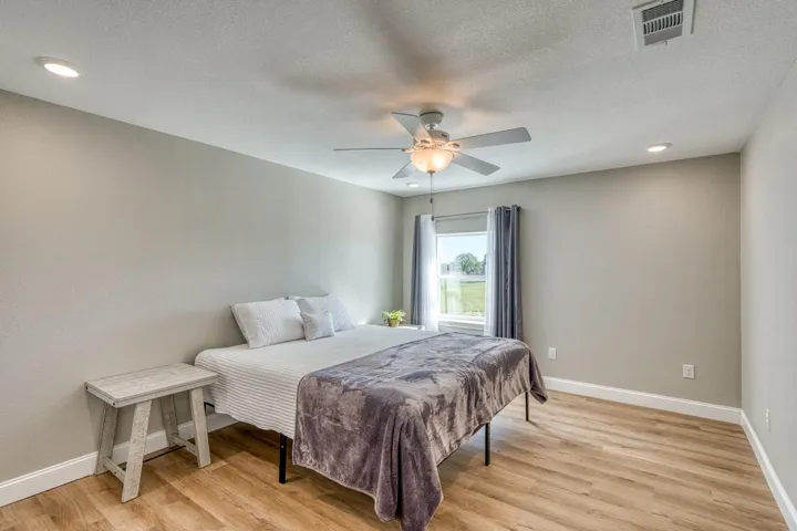 Comfortable guest spaces and lots of privacy providing much more space than traditional secondary bedrooms
