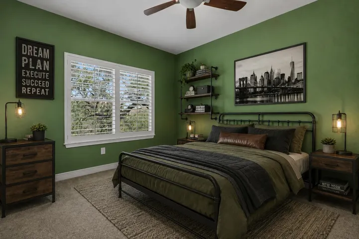 Virtually Staged Bedroom