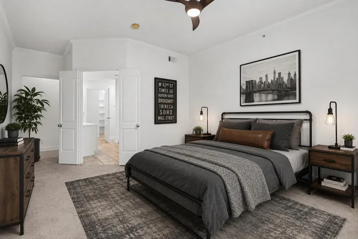 Virtually Staged Bedroom