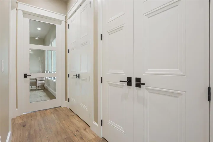 These are the two very large closets outside of Bedroom #2...ALSO, a full bathroom is just across from these closets.  Perfect for the 2nd bedroom...