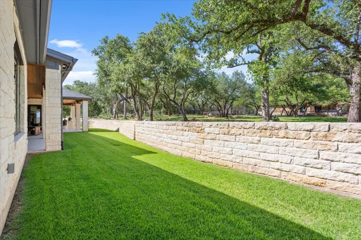This is the smaller part of the back yard.  In the next photo, you will see the entire backyard.