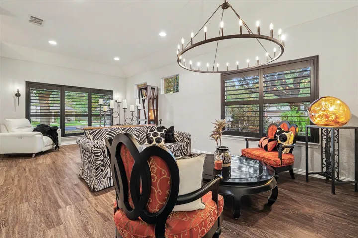 This is the WHOLE room in front.  Set it up as YOU want it as it's going to be your home....I just know it...
