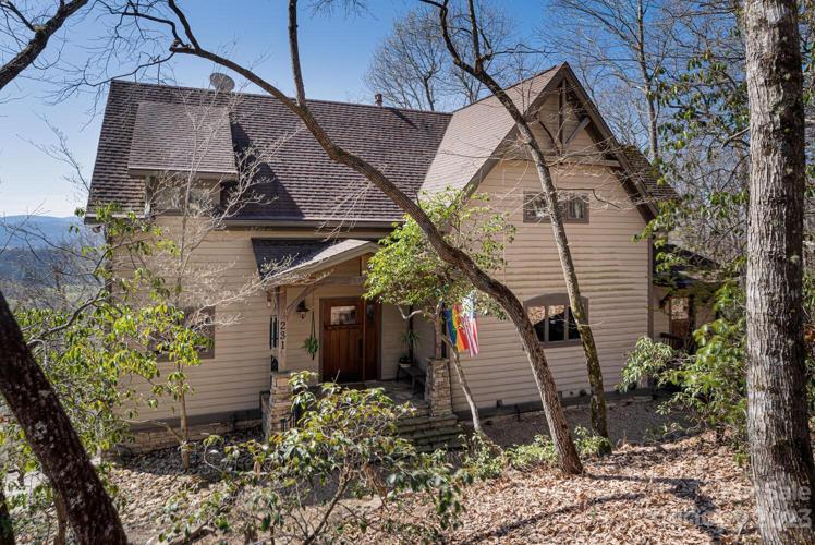 Wooded Front of Home