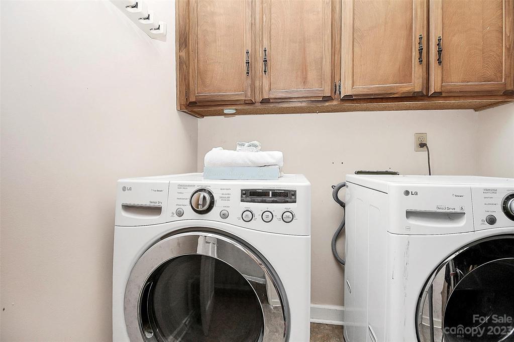 Laundry Room - plenty of storage in upper cabinets & additional cabinet space not pictured