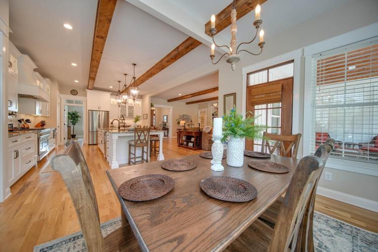 Dining area with access to the rear covered porch