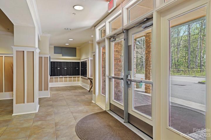 Entrance and mailboxes
