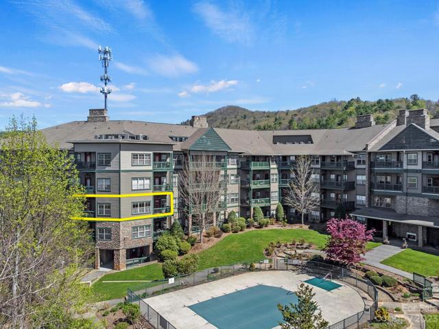 One deck overlooks the pool