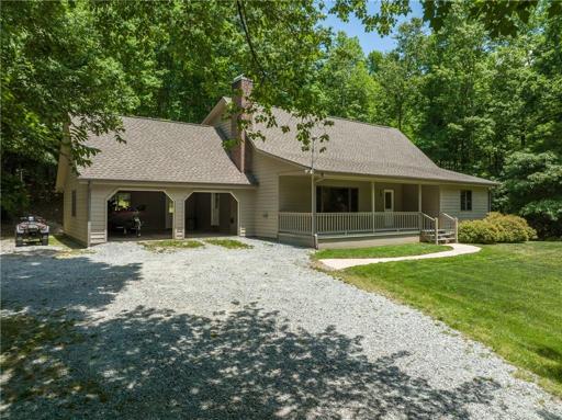 Front of home and 2 car garage