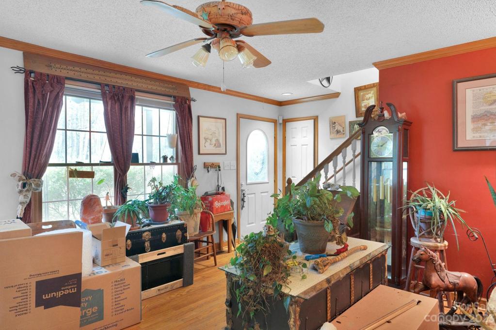 Entryway and living Room