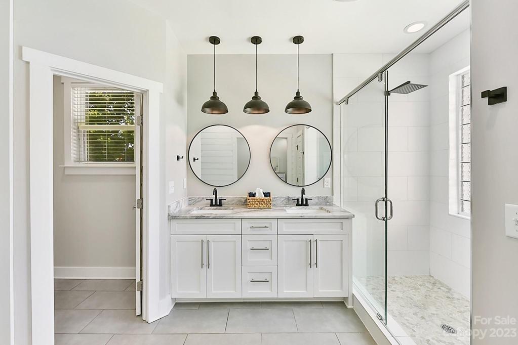 Tiled Flooring and New Pendants