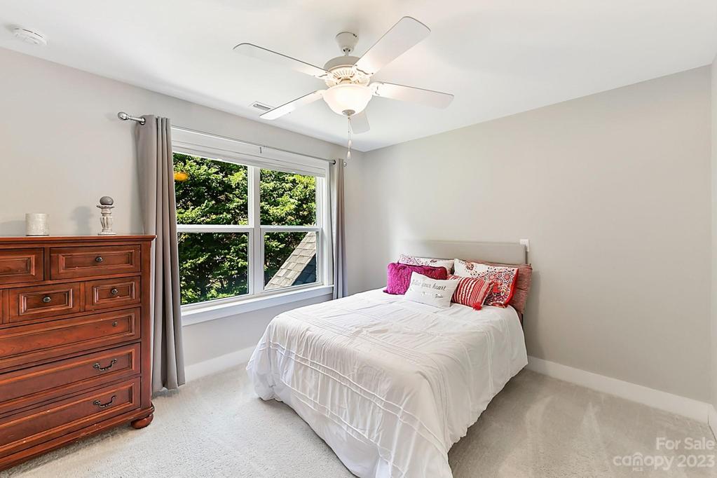 Upper Level Bedroom 3 with Fan and Bath Access