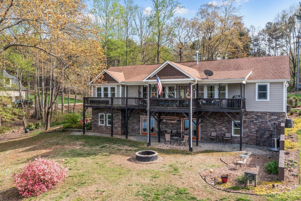 Fully covered back deck