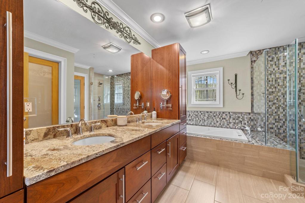 Primary bathroom with heated floors