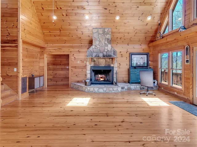 Wood Burning Fireplace