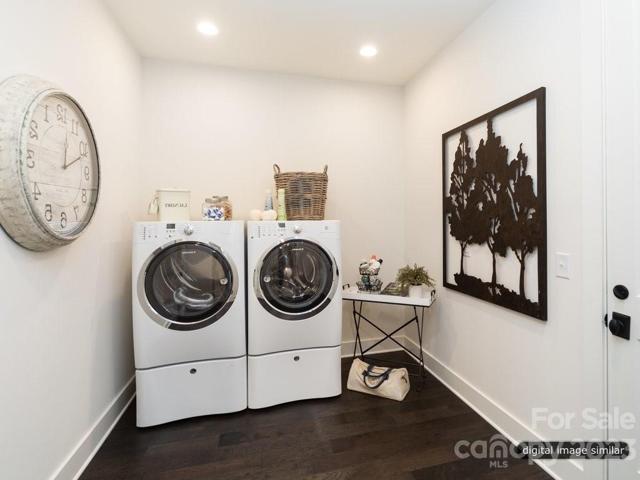 Convenient laundry on first floor