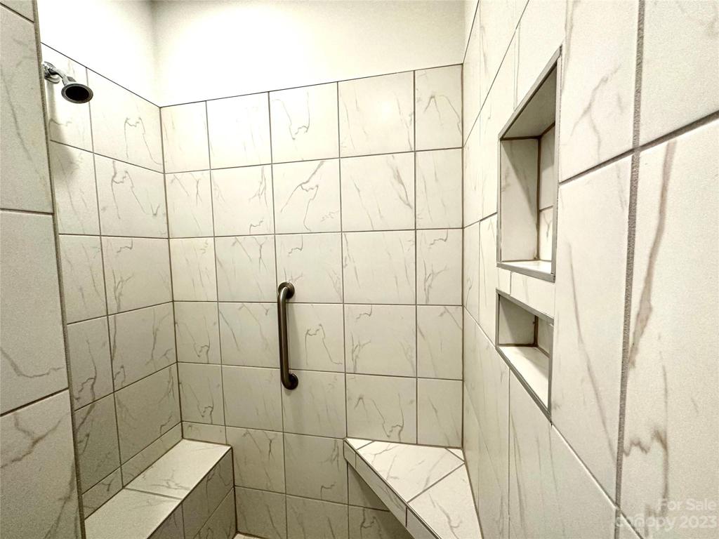 Primary Shower with zero threshold entry.