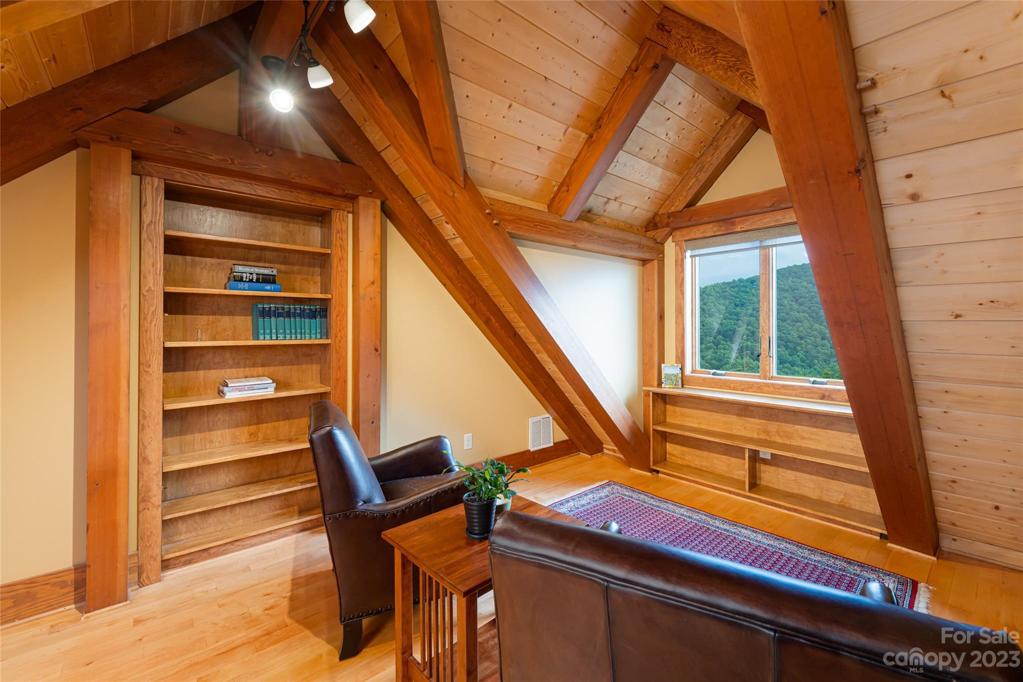 Loft area for office space or the perfect perch for an afternoon cocktail