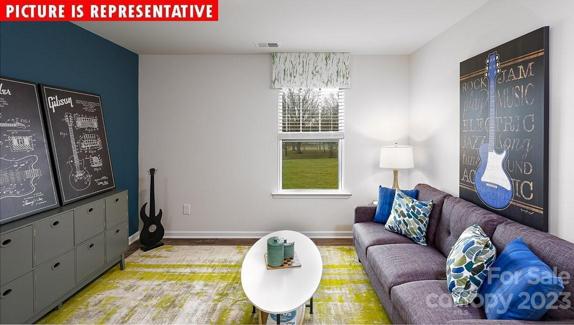 This would be the 4th bedroom in lieu of loft